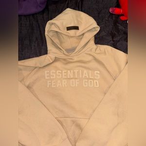 Essentials “khaki” colored hoodie